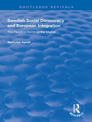 cover image of Swedish Social Democracy and European Integration